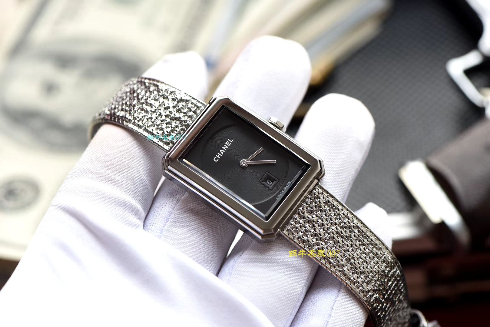 【复刻手表哪家好】香奈儿BOY · FRIEND系列BOY∙FRIEND TWEED女士 wrist watch TWEED斜纹软呢钢带多色可选 / X51