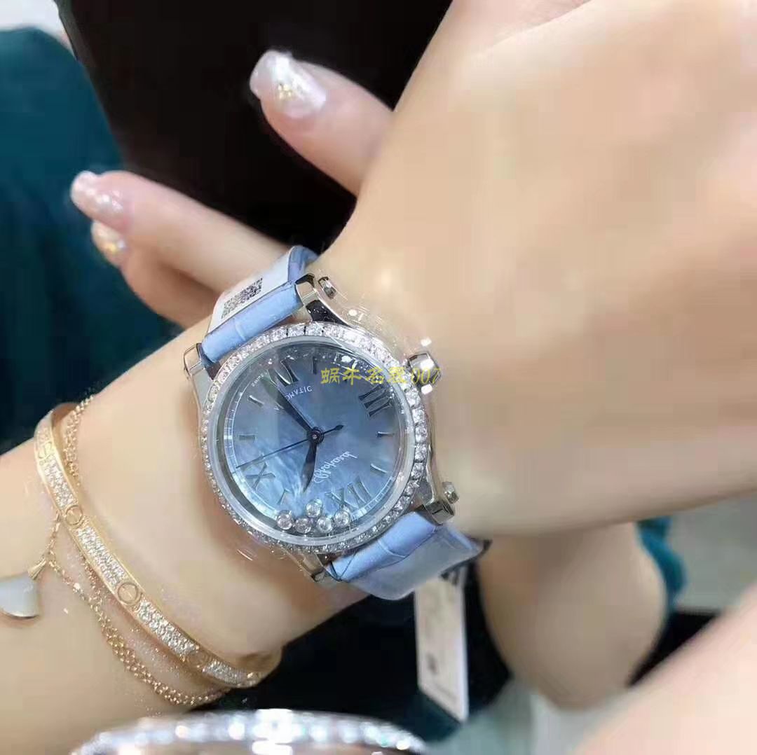 【高仿 Chopard 女表】 Chopard HAPPY DIAMONDS系列278573-3010 wrist watch  / XB019