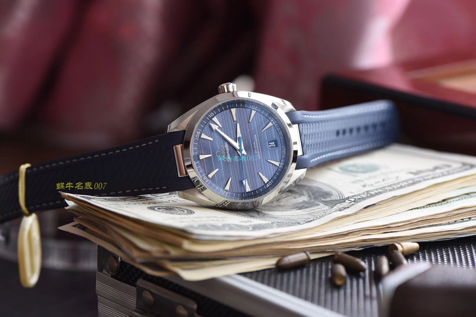 【OMEGA复刻表价格】 Video analysis 3S Factory OMEGA Seamaster 系列220.12.41.21.02.002，220.12.41.21.06.001等多色横纹 wrist watch  / M387