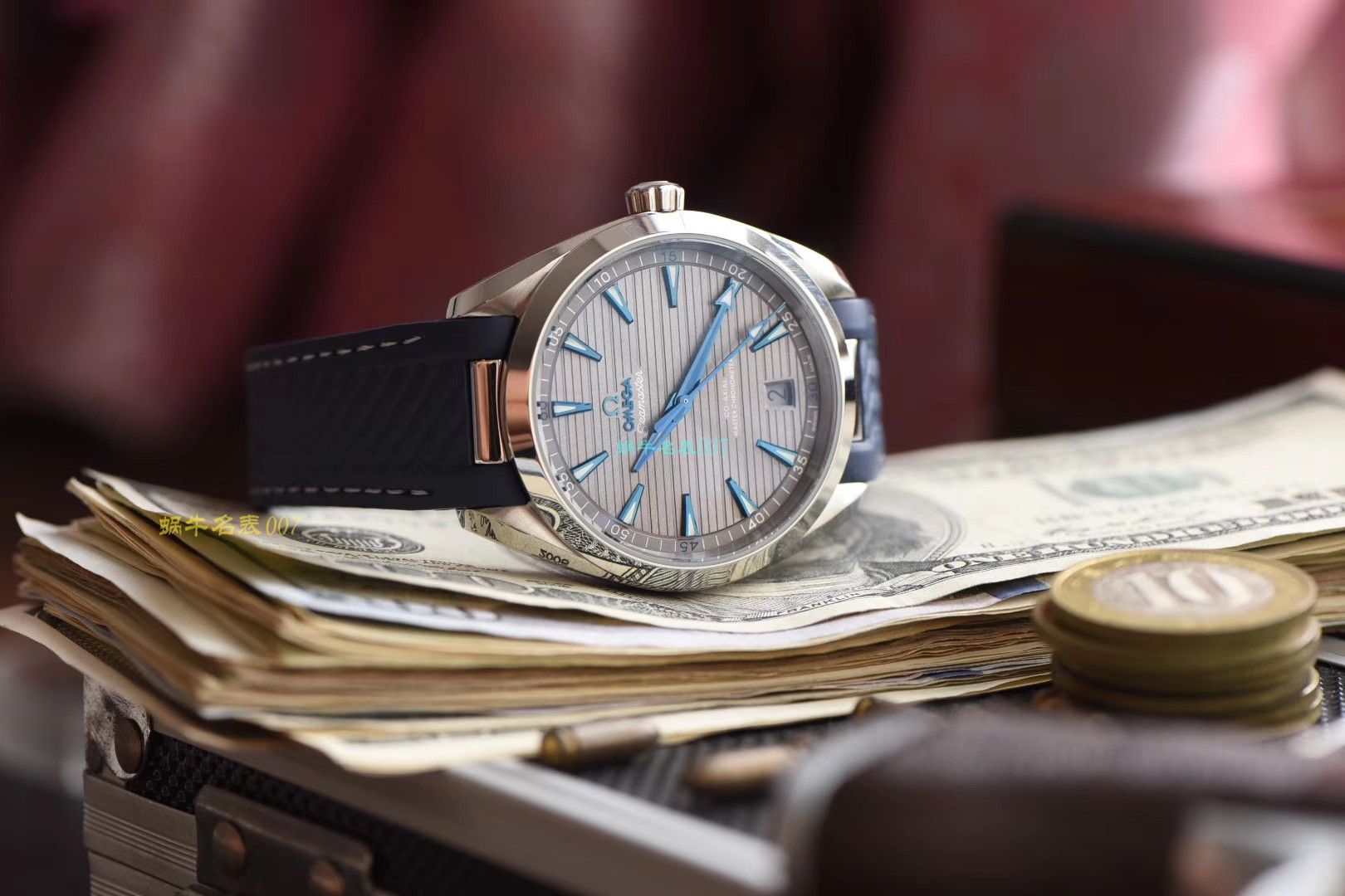 【OMEGA复刻表价格】 Video analysis 3S Factory OMEGA Seamaster 系列220.12.41.21.02.002，220.12.41.21.06.001等多色横纹 wrist watch  / M387