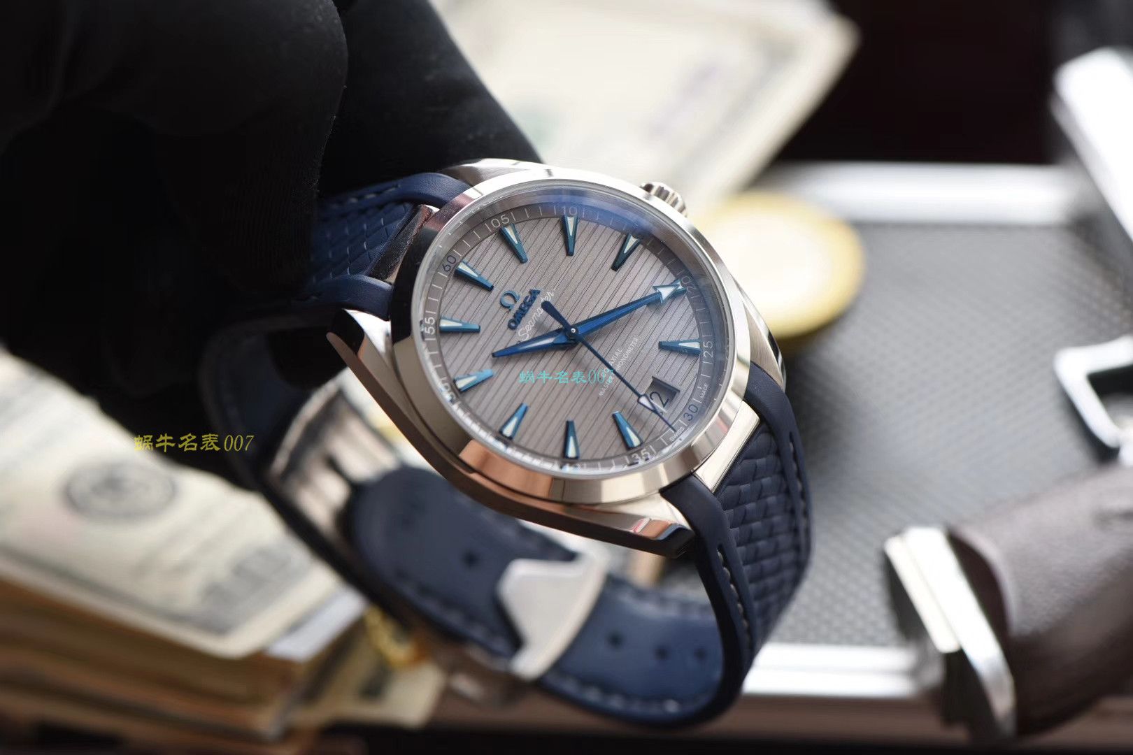 【OMEGA复刻表价格】 Video analysis 3S Factory OMEGA Seamaster 系列220.12.41.21.02.002，220.12.41.21.06.001等多色横纹 wrist watch  / M387