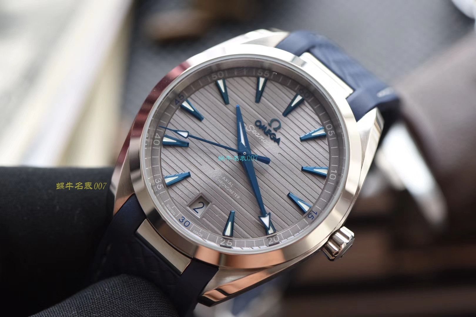 【OMEGA复刻表价格】 Video analysis 3S Factory OMEGA Seamaster 系列220.12.41.21.02.002，220.12.41.21.06.001等多色横纹 wrist watch  / M387