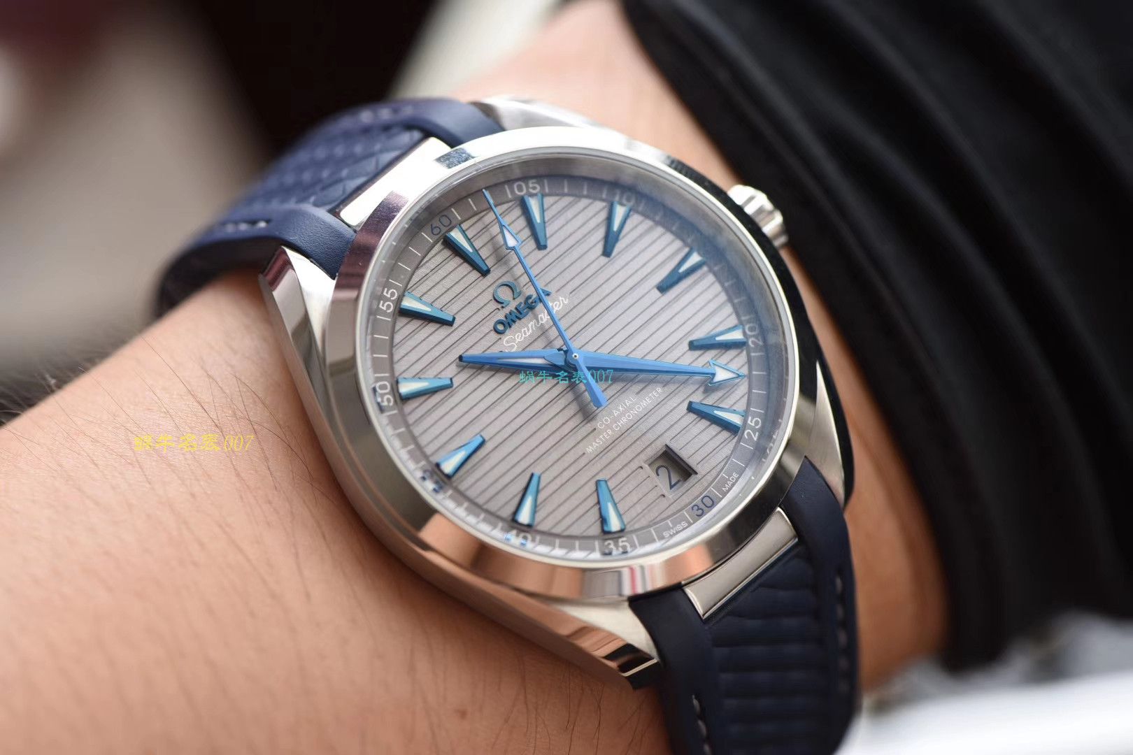 【OMEGA复刻表价格】 Video analysis 3S Factory OMEGA Seamaster 系列220.12.41.21.02.002，220.12.41.21.06.001等多色横纹 wrist watch  / M387