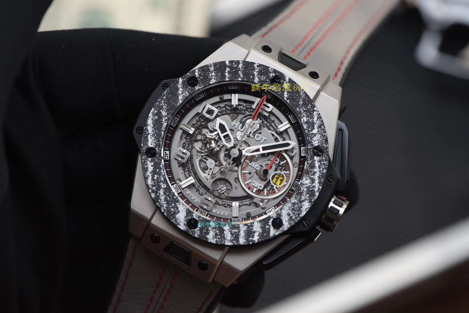 【 Video analysis v6 Factory 官网手表】 hublot BIG BANG FERRARI法拉利系列401.NJ.0123.VR wrist watch （手表复刻版是什么意思） / YB069