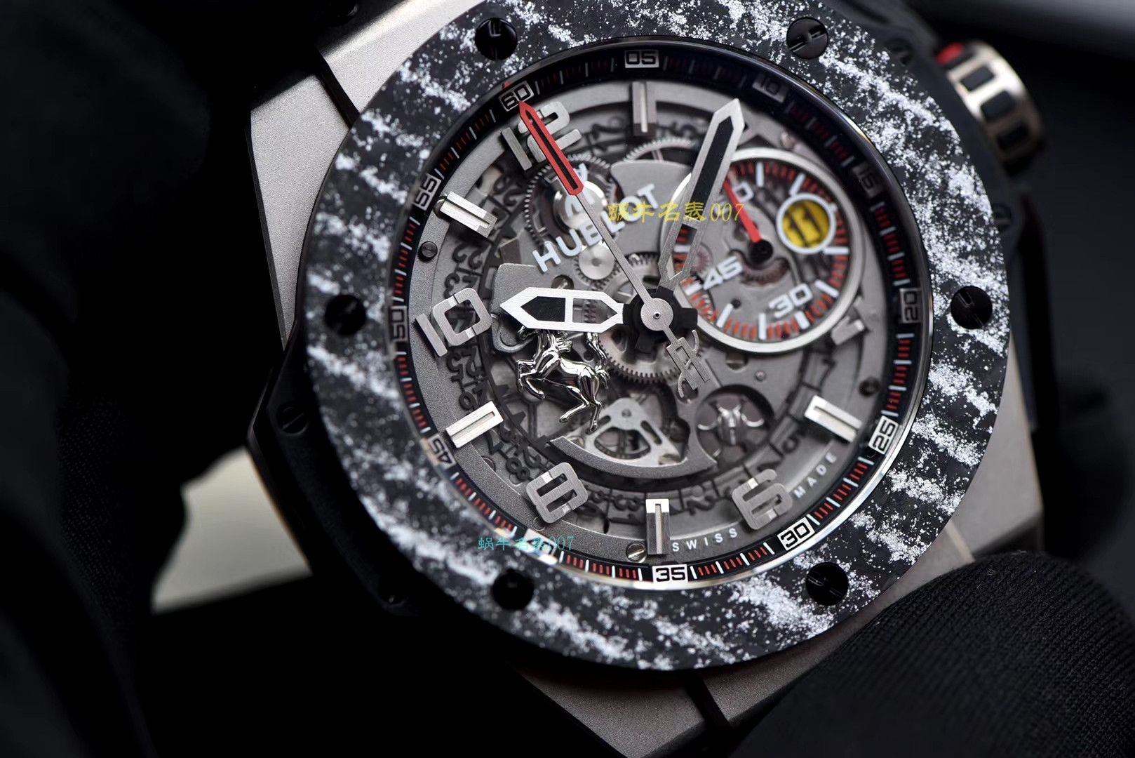 【 Video analysis v6 Factory 官网手表】 hublot BIG BANG FERRARI法拉利系列401.NJ.0123.VR wrist watch （手表复刻版是什么意思） / YB069