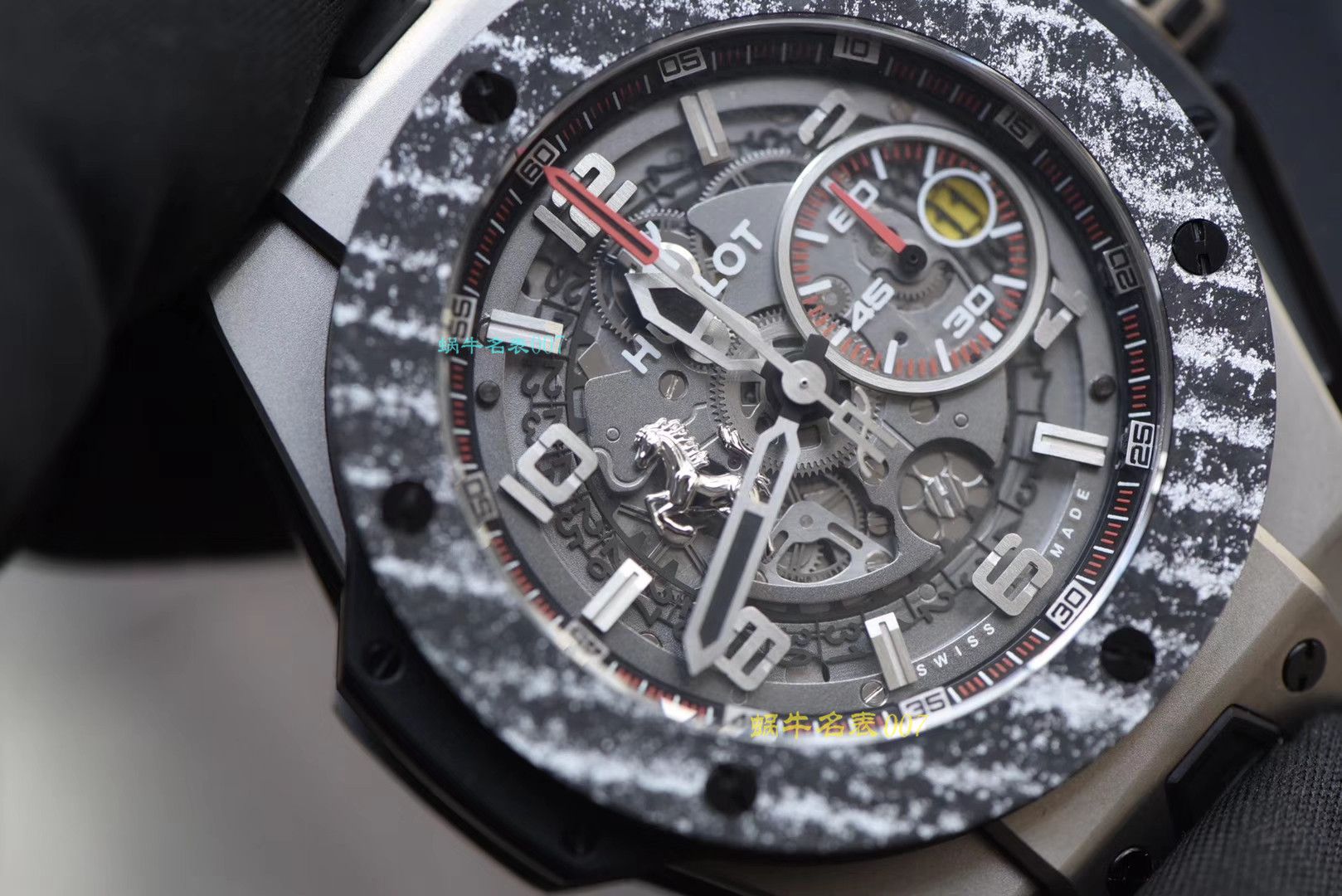 【 Video analysis v6 Factory 官网手表】 hublot BIG BANG FERRARI法拉利系列401.NJ.0123.VR wrist watch （手表复刻版是什么意思） / YB069