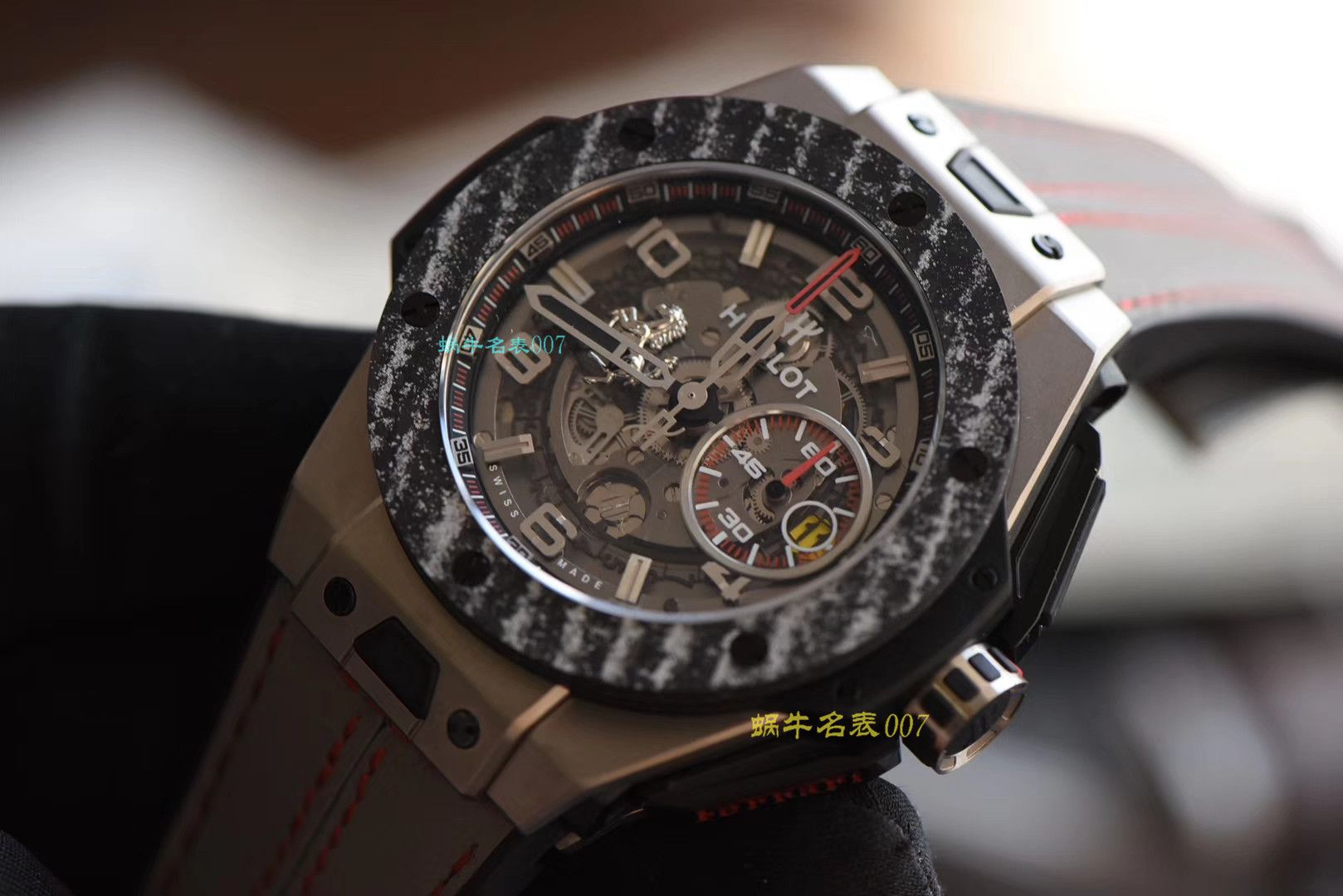 【 Video analysis v6 Factory 官网手表】 hublot BIG BANG FERRARI法拉利系列401.NJ.0123.VR wrist watch （手表复刻版是什么意思） / YB069