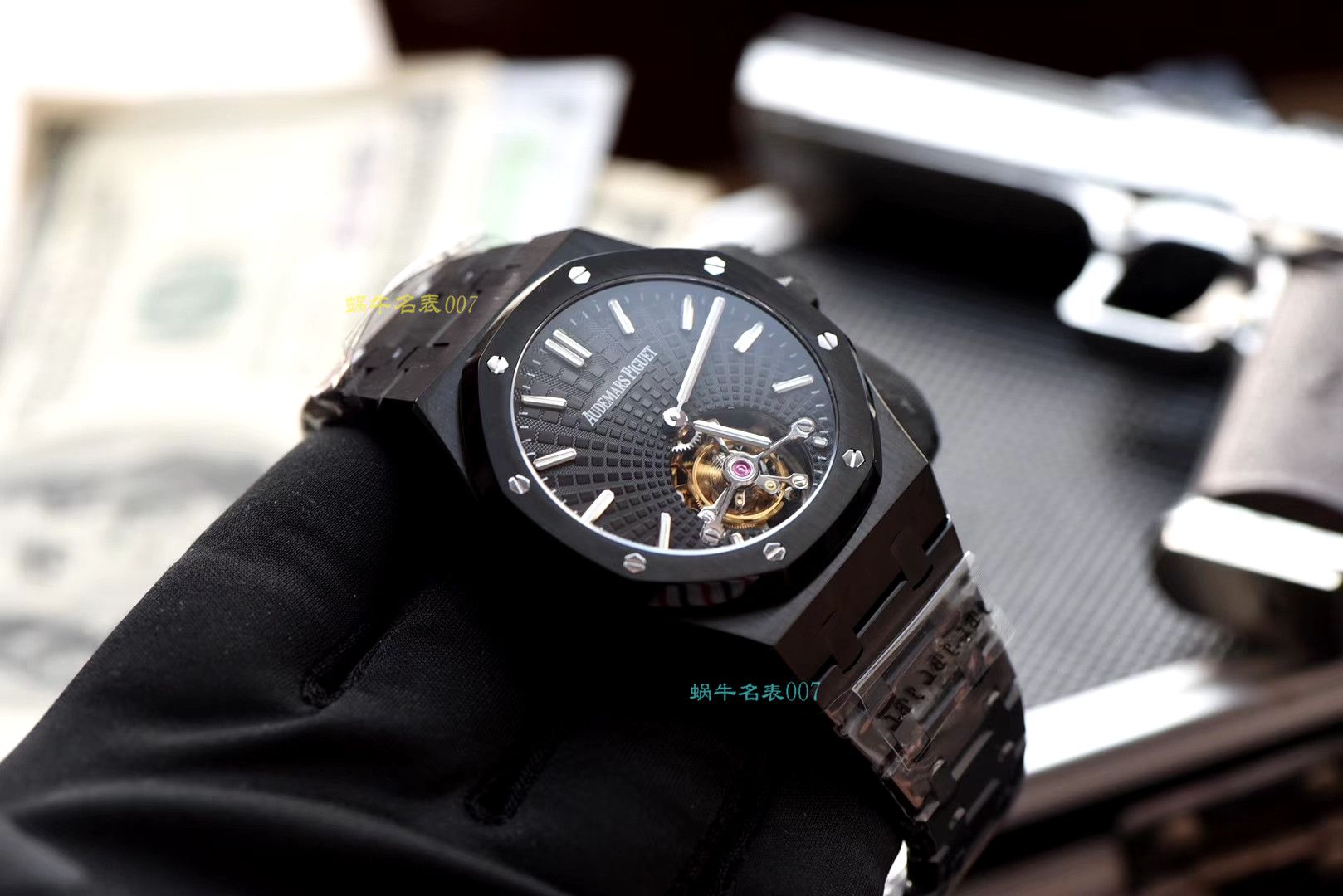【复刻表吧Audemars Piguet 复刻表R8黑武士 Tourbillon 】Audemars Piguet 皇家橡树系列26522CE.OO.1225CE.01 wrist watch  / AP166