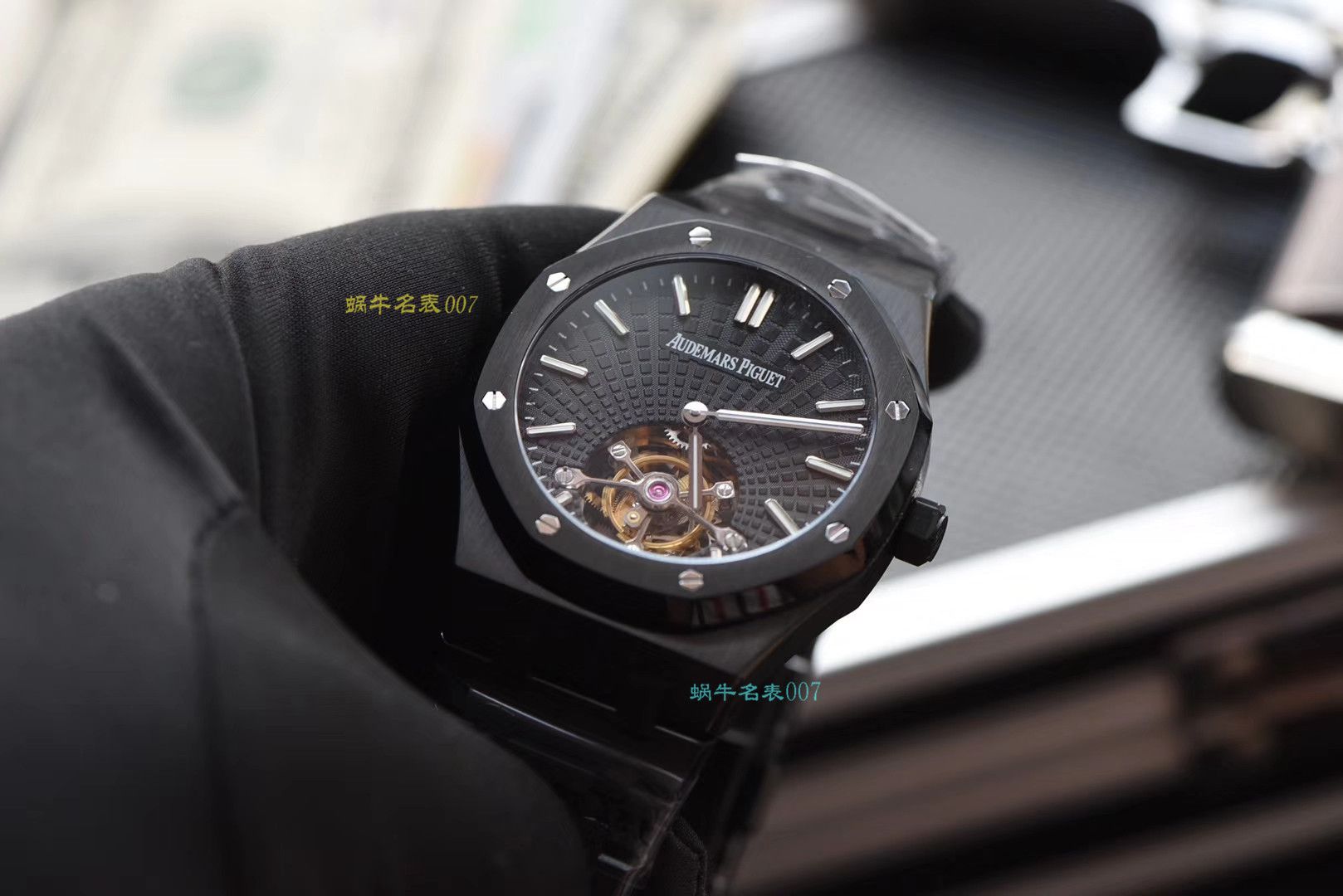 【复刻表吧Audemars Piguet 复刻表R8黑武士 Tourbillon 】Audemars Piguet 皇家橡树系列26522CE.OO.1225CE.01 wrist watch  / AP166