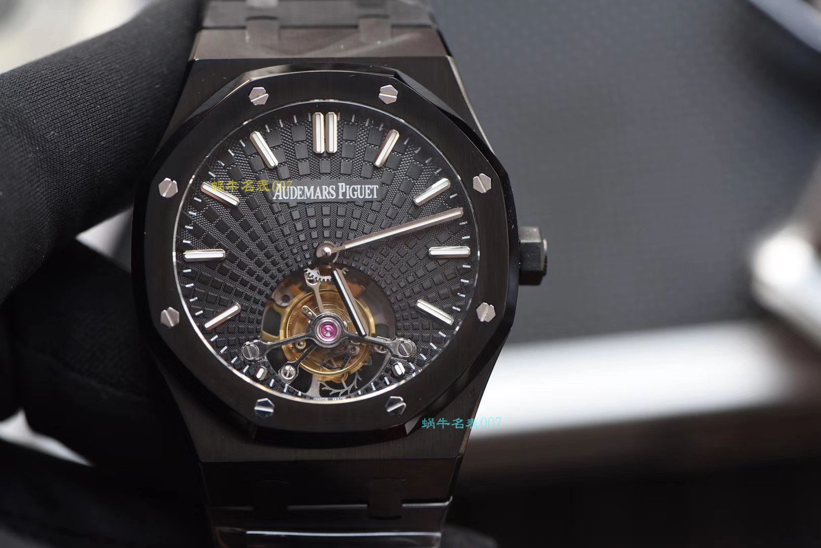 【复刻表吧Audemars Piguet 复刻表R8黑武士 Tourbillon 】Audemars Piguet 皇家橡树系列26522CE.OO.1225CE.01 wrist watch  / AP166