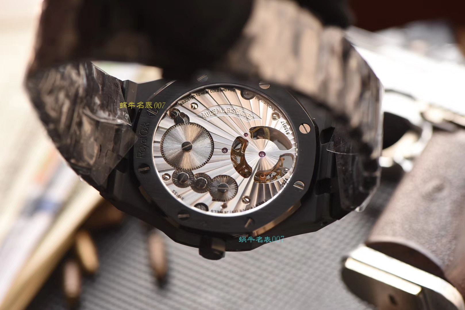 【复刻表吧Audemars Piguet 复刻表R8黑武士 Tourbillon 】Audemars Piguet 皇家橡树系列26522CE.OO.1225CE.01 wrist watch  / AP166