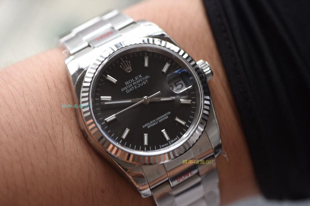 【 Video analysis  top 复刻手表网】 Rolex   Datejust 36系列灰面盘 wrist watch  / R326
