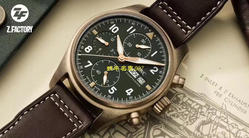 【ZF Factory  top IWC复刻表】 IWC 表飞行员高仿IW387902 wrist watch  / WG380