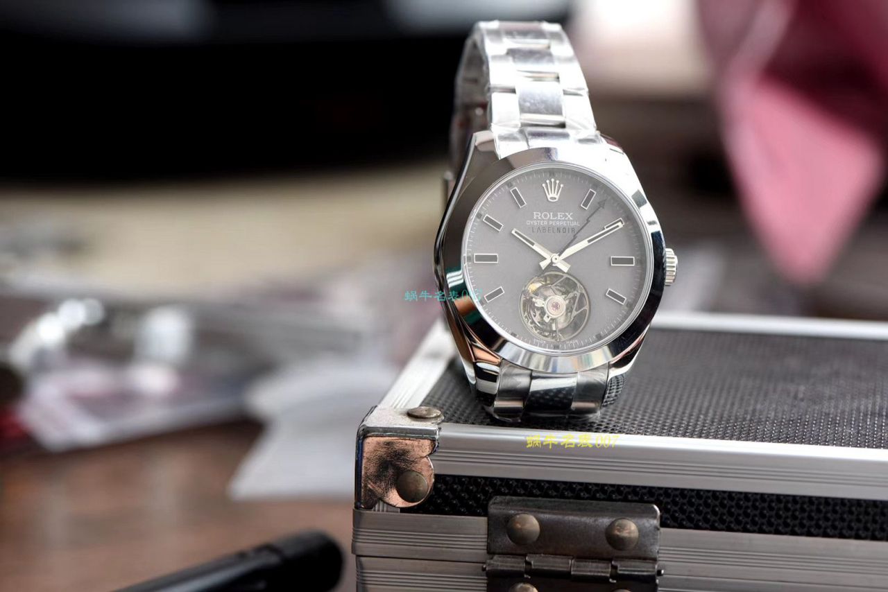 JB Factory 出品 Rolex Label Noir合作开发116400闪电针的数据进行开发蚝式第一枚 Rolex  top 复刻高仿 Tourbillon  wrist watch  / R361