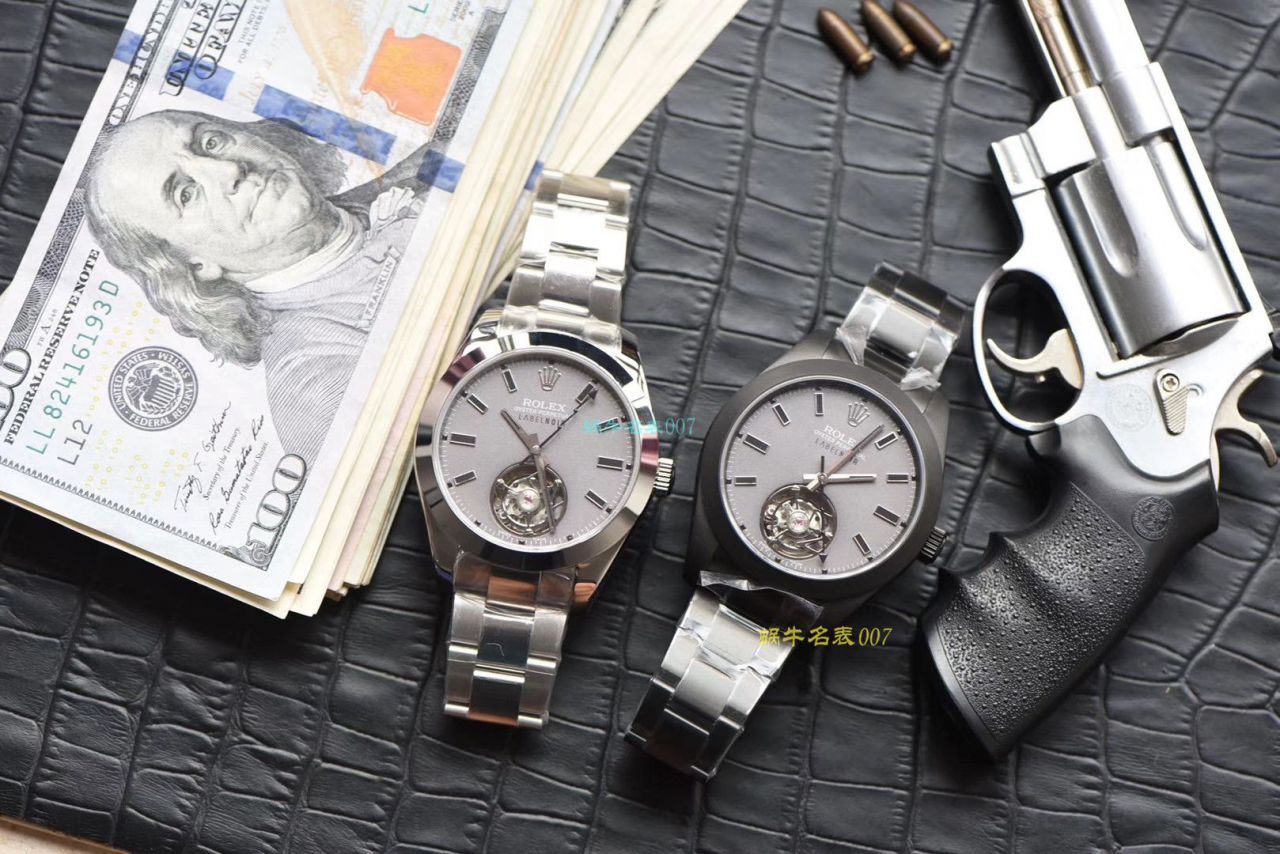 JB Factory 出品 Rolex Label Noir合作开发116400闪电针的数据进行开发蚝式第一枚 Rolex  top 复刻高仿 Tourbillon  wrist watch  / R361