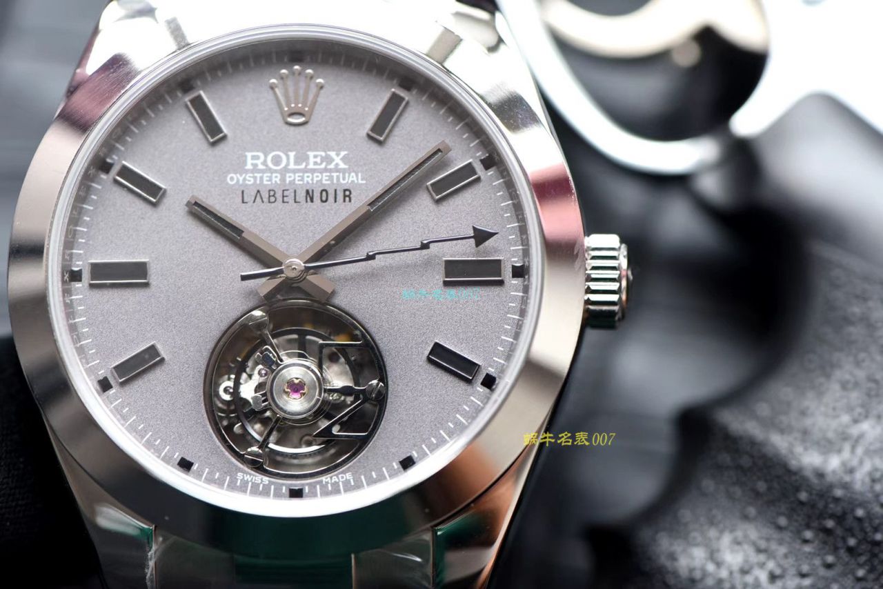 JB Factory 出品 Rolex Label Noir合作开发116400闪电针的数据进行开发蚝式第一枚 Rolex  top 复刻高仿 Tourbillon  wrist watch  / R361
