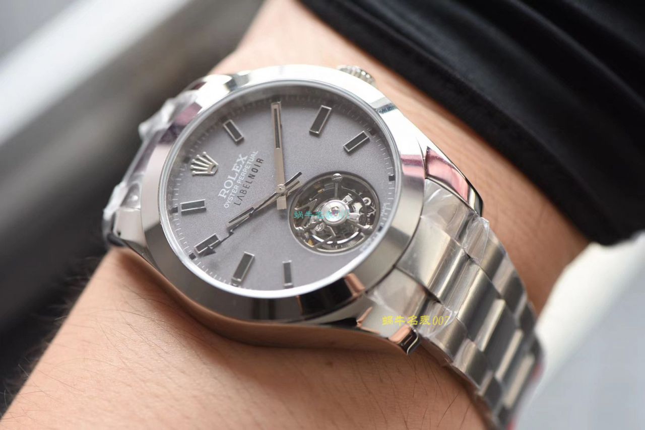 JB Factory 出品 Rolex Label Noir合作开发116400闪电针的数据进行开发蚝式第一枚 Rolex  top 复刻高仿 Tourbillon  wrist watch  / R361