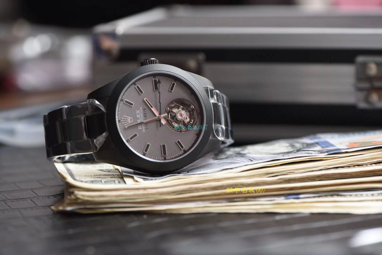 JB Factory 出品 Rolex Label Noir合作开发116400闪电针的数据进行开发蚝式第一枚 Rolex  top 复刻高仿 Tourbillon  wrist watch  / R361