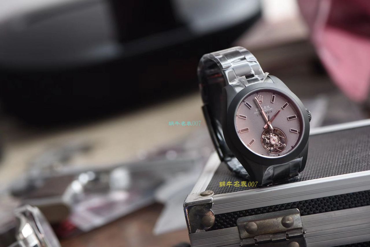 JB Factory 出品 Rolex Label Noir合作开发116400闪电针的数据进行开发蚝式第一枚 Rolex  top 复刻高仿 Tourbillon  wrist watch  / R361