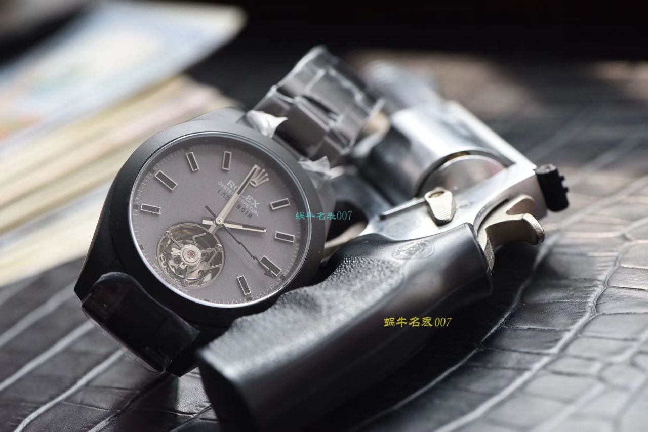 JB Factory 出品 Rolex Label Noir合作开发116400闪电针的数据进行开发蚝式第一枚 Rolex  top 复刻高仿 Tourbillon  wrist watch  / R361
