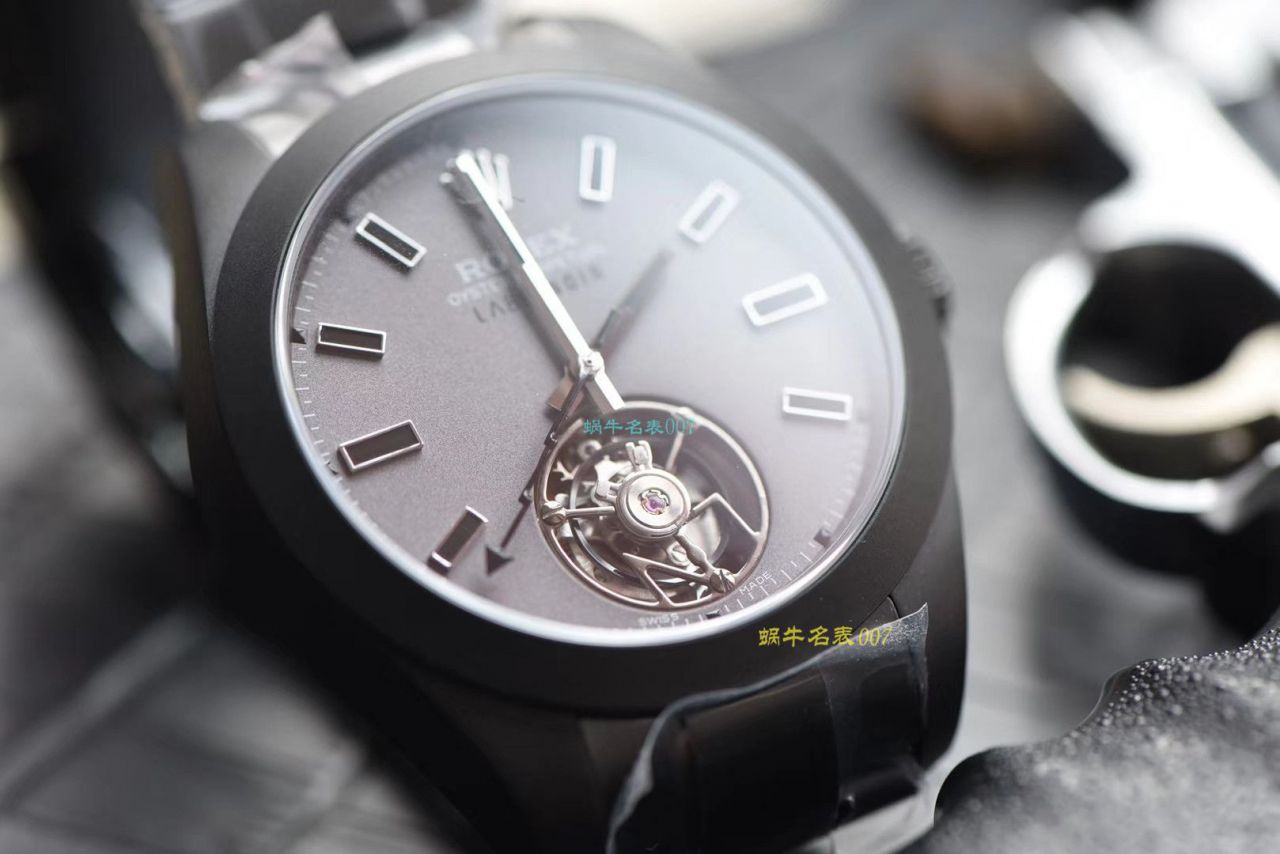 JB Factory 出品 Rolex Label Noir合作开发116400闪电针的数据进行开发蚝式第一枚 Rolex  top 复刻高仿 Tourbillon  wrist watch  / R361