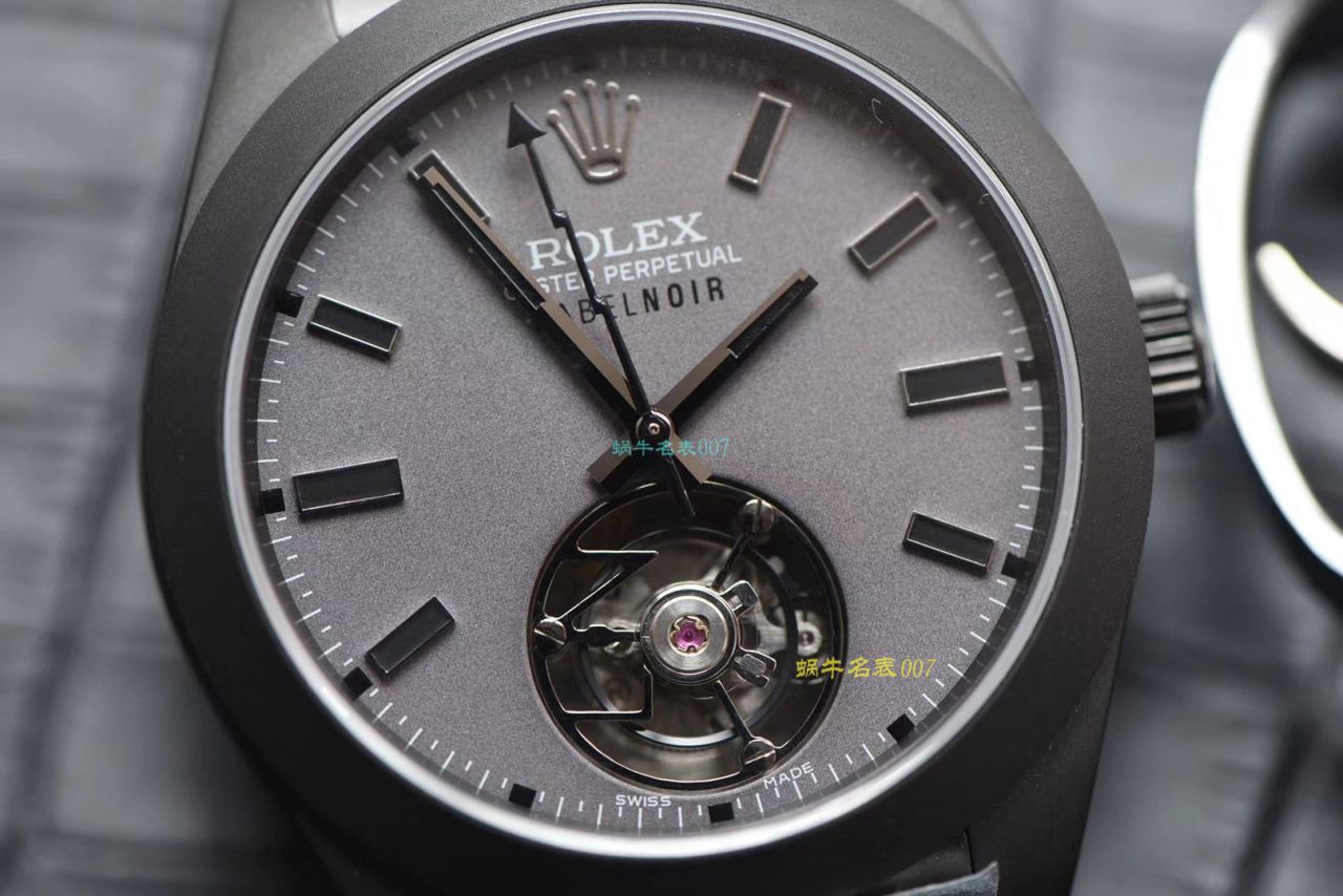JB Factory 出品 Rolex Label Noir合作开发116400闪电针的数据进行开发蚝式第一枚 Rolex  top 复刻高仿 Tourbillon  wrist watch  / R361