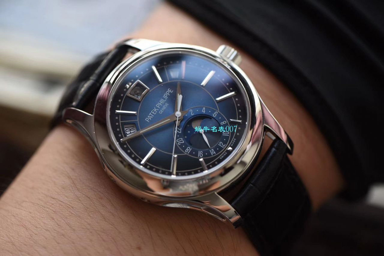 【 Video analysis GR Factory  top 复刻高仿手表】 PATEK PHILIPPE 复杂功能计时系列5205G-010 白金 wrist watch  / BD275