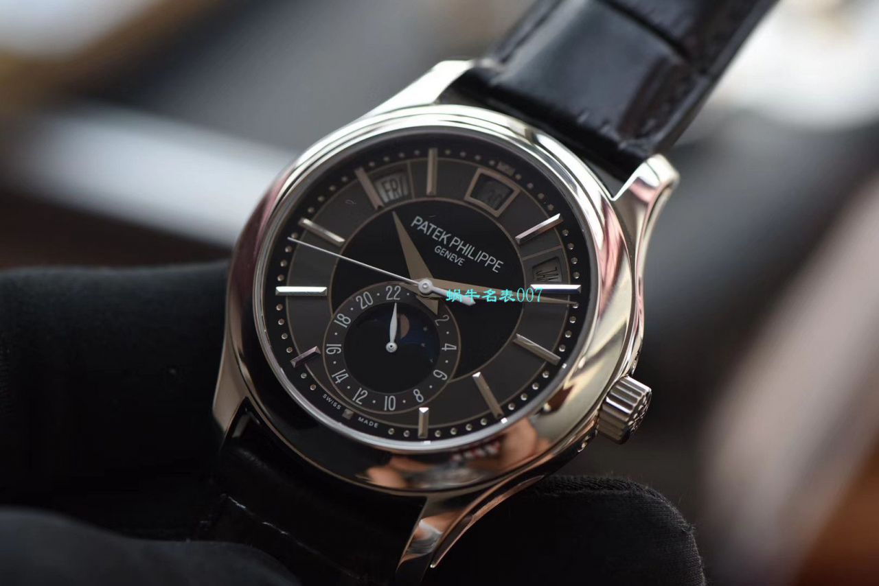 【 Video analysis GR Factory  top 复刻高仿手表】 PATEK PHILIPPE 复杂功能计时系列5205G-010 白金 wrist watch  / BD275