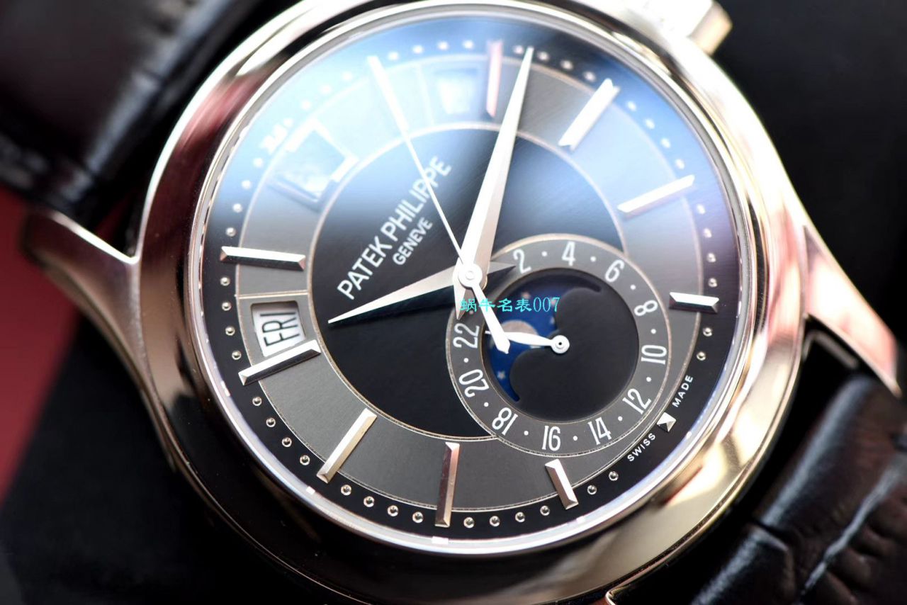 【 Video analysis GR Factory  top 复刻高仿手表】 PATEK PHILIPPE 复杂功能计时系列5205G-010 白金 wrist watch  / BD275