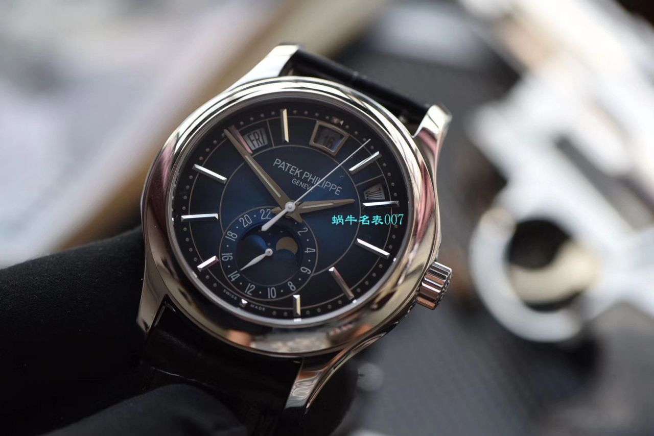 【 Video analysis GR Factory  top 高仿表】 PATEK PHILIPPE 复杂功能计时系列5205G-013 wrist watch  / BD273