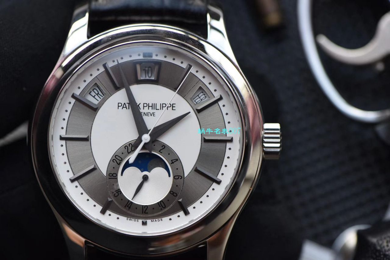 【GR Factory 复刻高仿 PATEK PHILIPPE 手表价格】PATEK PHILIPPE复杂功能计时系列5205G-001 白金 wrist watch  / BD272