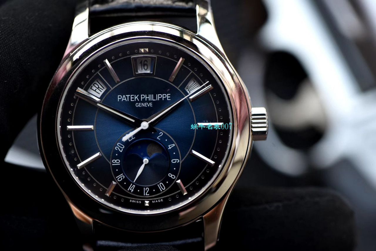 【 Video analysis GR Factory  top 高仿表】 PATEK PHILIPPE 复杂功能计时系列5205G-013 wrist watch  / BD273