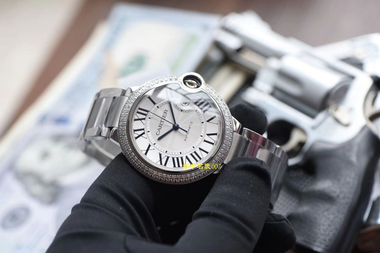 【V6 Factory 官网 Cartier 复刻高仿表】 Cartier  蓝气球系列WE9009Z3钻圈 wrist watch  / K222