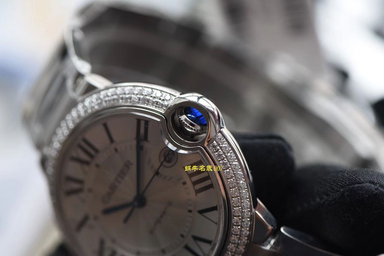 【V6 Factory 官网 Cartier 复刻高仿表】 Cartier  蓝气球系列WE9009Z3钻圈 wrist watch  / K222