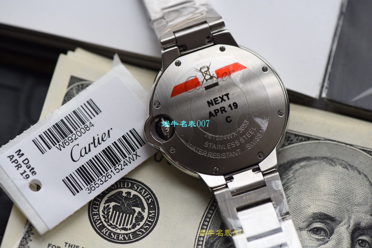  Video analysis V6 Factory  Cartier  蓝气球复刻手表各个尺寸 / K221