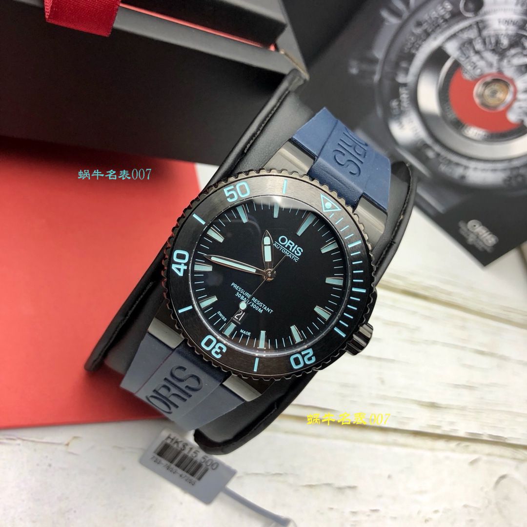 【豪利时渠道原单】ORIS豪利时潜水系列01 733 7653 4722-07 4 26 34BEB wrist watch  / OB008