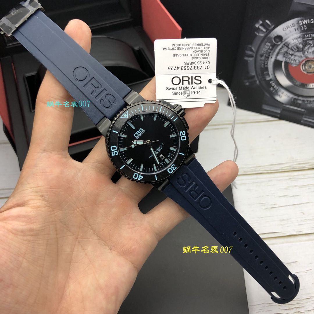 【豪利时渠道原单】ORIS豪利时潜水系列01 733 7653 4722-07 4 26 34BEB wrist watch  / OB008