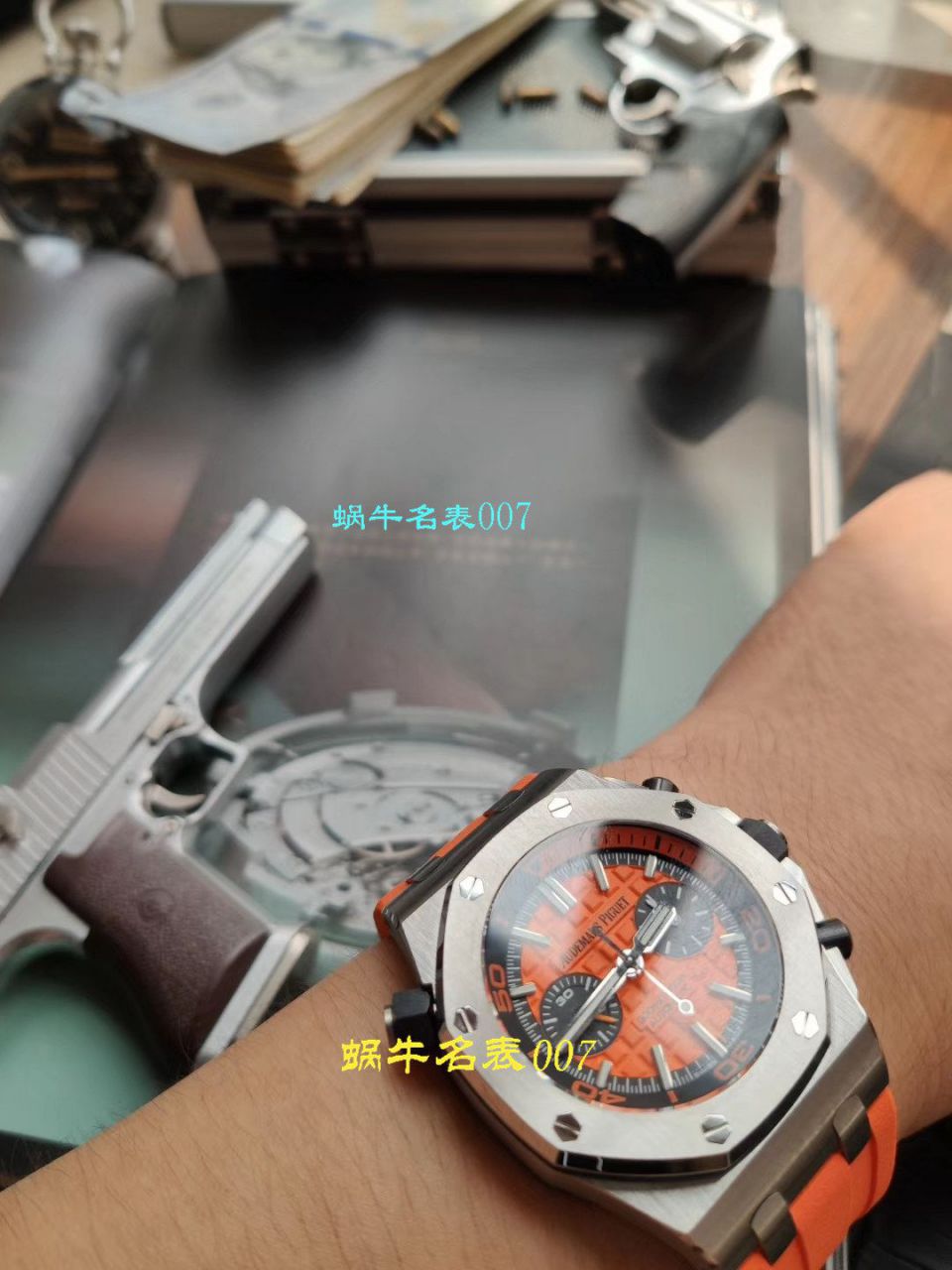 【NOOB Factory 复刻表无敌超值～N Factory 鲜橙计时离岸】Audemars Piguet 复刻高仿 Royal Oak Offshore 系列26703ST.OO.A070CA.01 wrist watch  / AP169