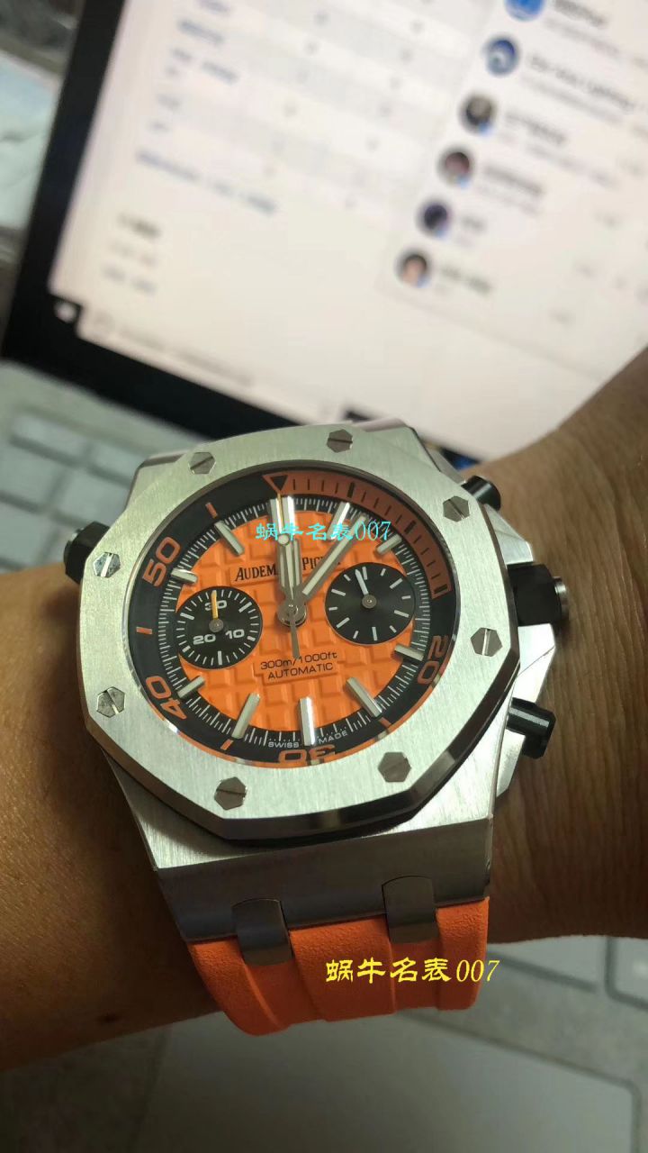 【NOOB Factory 复刻表无敌超值～N Factory 鲜橙计时离岸】Audemars Piguet 复刻高仿 Royal Oak Offshore 系列26703ST.OO.A070CA.01 wrist watch  / AP169