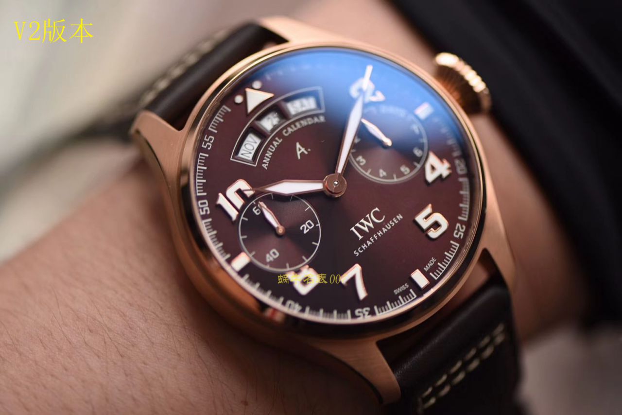 【 Video analysis YL Factory  IWC  复刻表】IWC IWC 表飞行员高仿IW502703 wrist watch (大型飞行员年历 wrist watch “小王子”特别版) / WG376