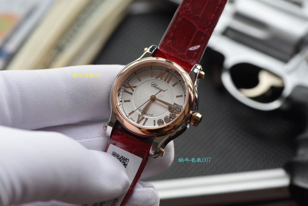 【NR Factory  Chopard 复刻高仿手表小号30毫米】 Chopard HAPPY DIAMONDS系列278573-6001女装 wrist watch  / XB032