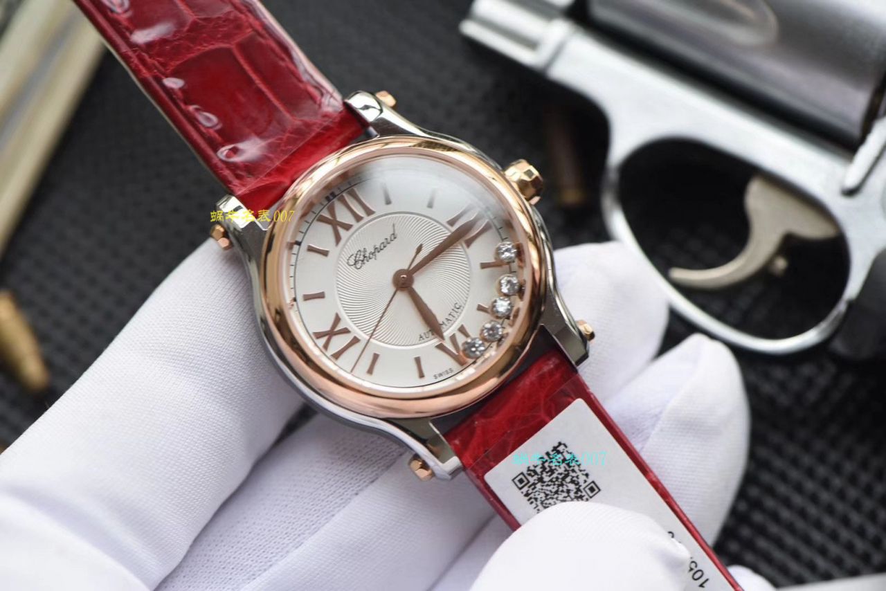 【NR Factory  Chopard 复刻高仿手表小号30毫米】 Chopard HAPPY DIAMONDS系列278573-6001女装 wrist watch  / XB032