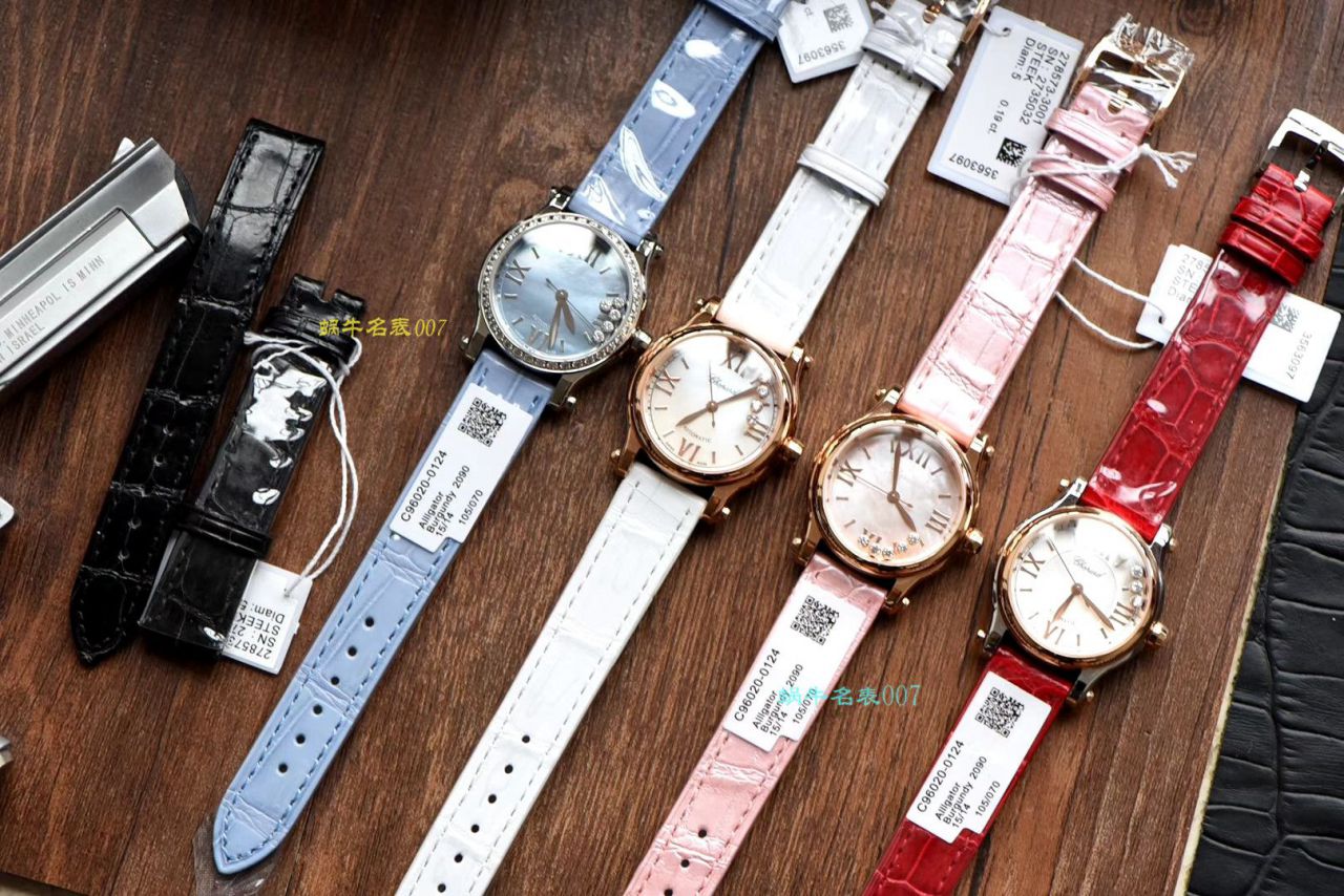 【NR Factory  Chopard 复刻高仿手表小号30毫米】 Chopard HAPPY DIAMONDS系列278573-6001女装 wrist watch  / XB032