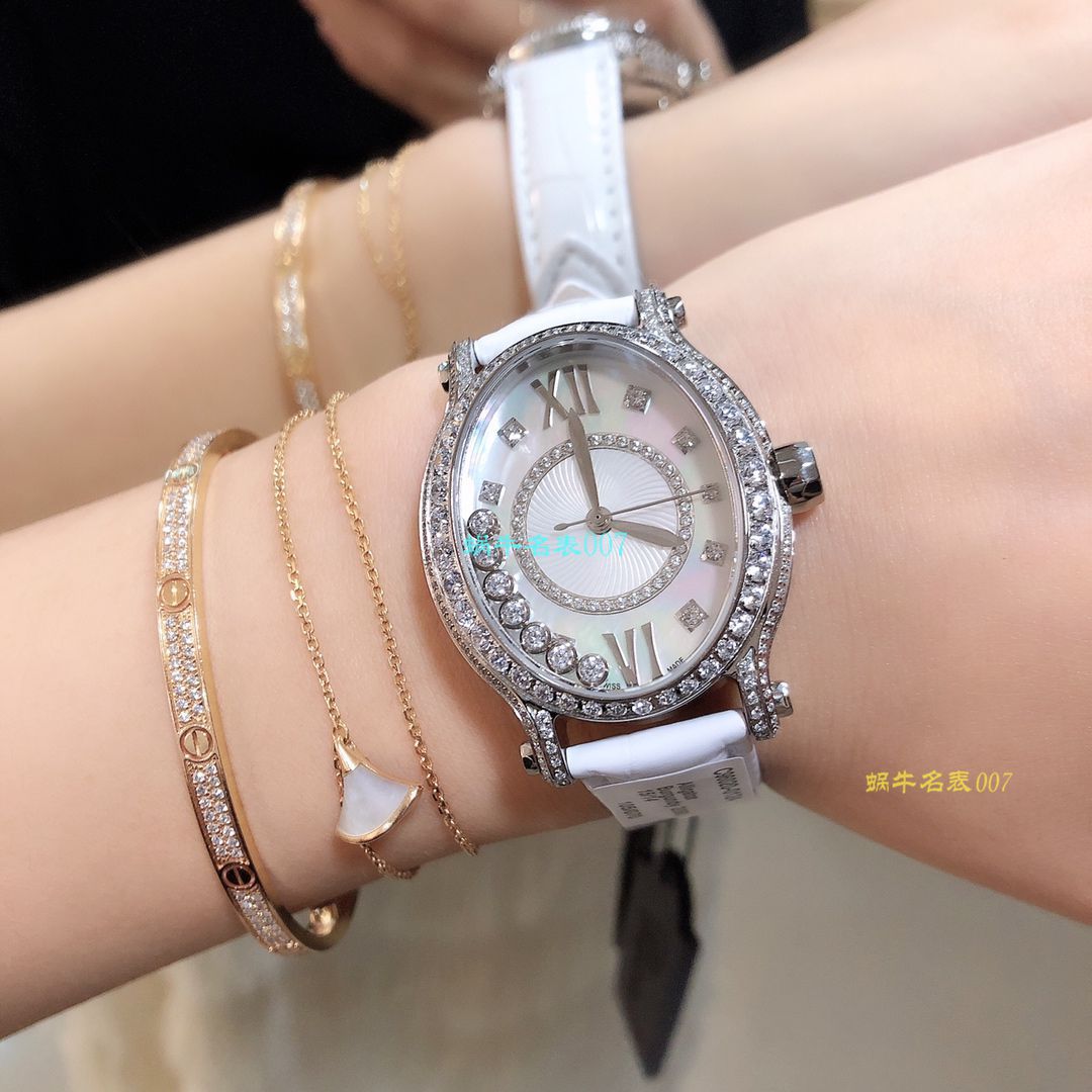 【 Chopard  top 高仿表价格吧】 Chopard HAPPY DIAMONDS系列275362-5003 wrist watch  / XB023