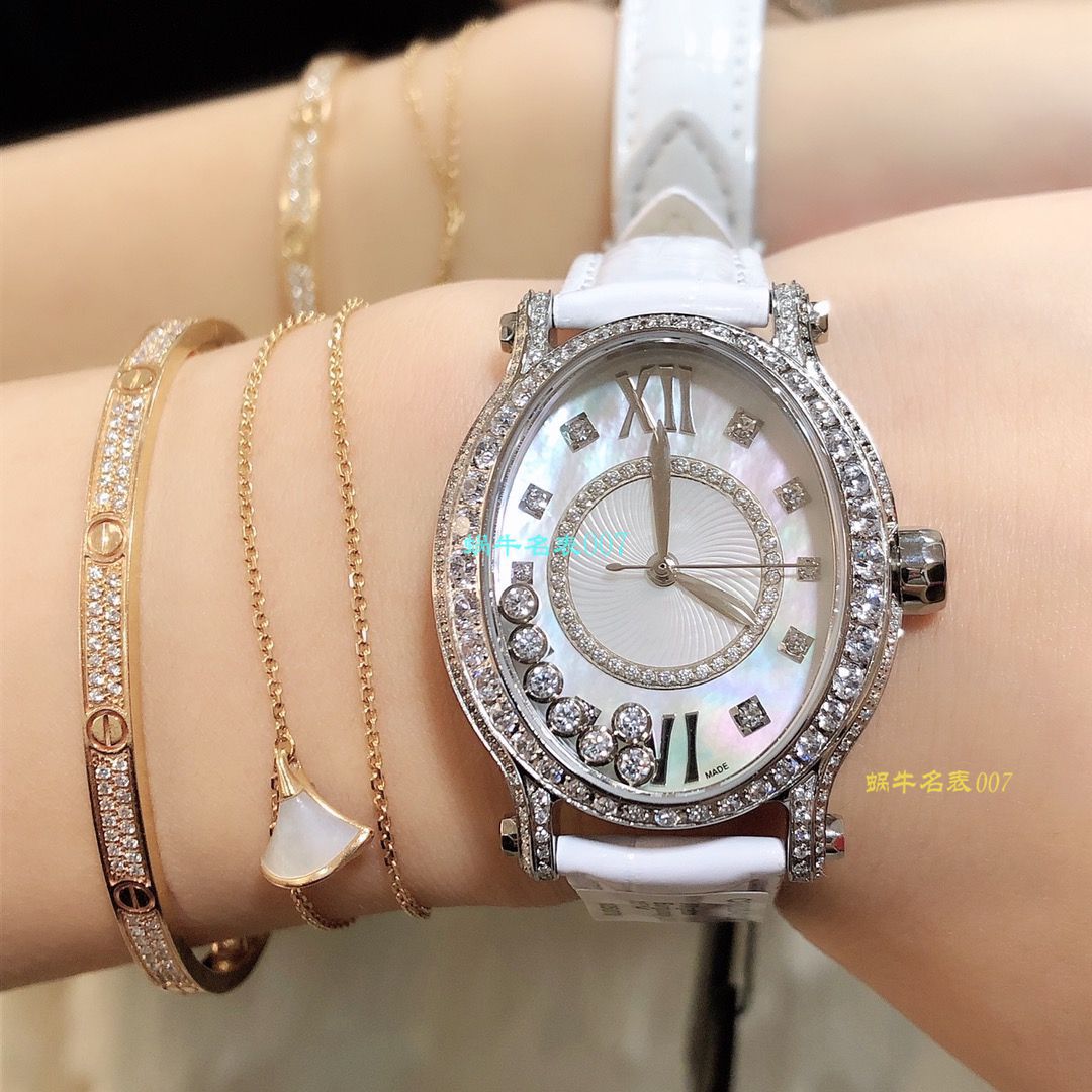 【 Chopard  top 高仿表价格吧】 Chopard HAPPY DIAMONDS系列275362-5003 wrist watch  / XB023