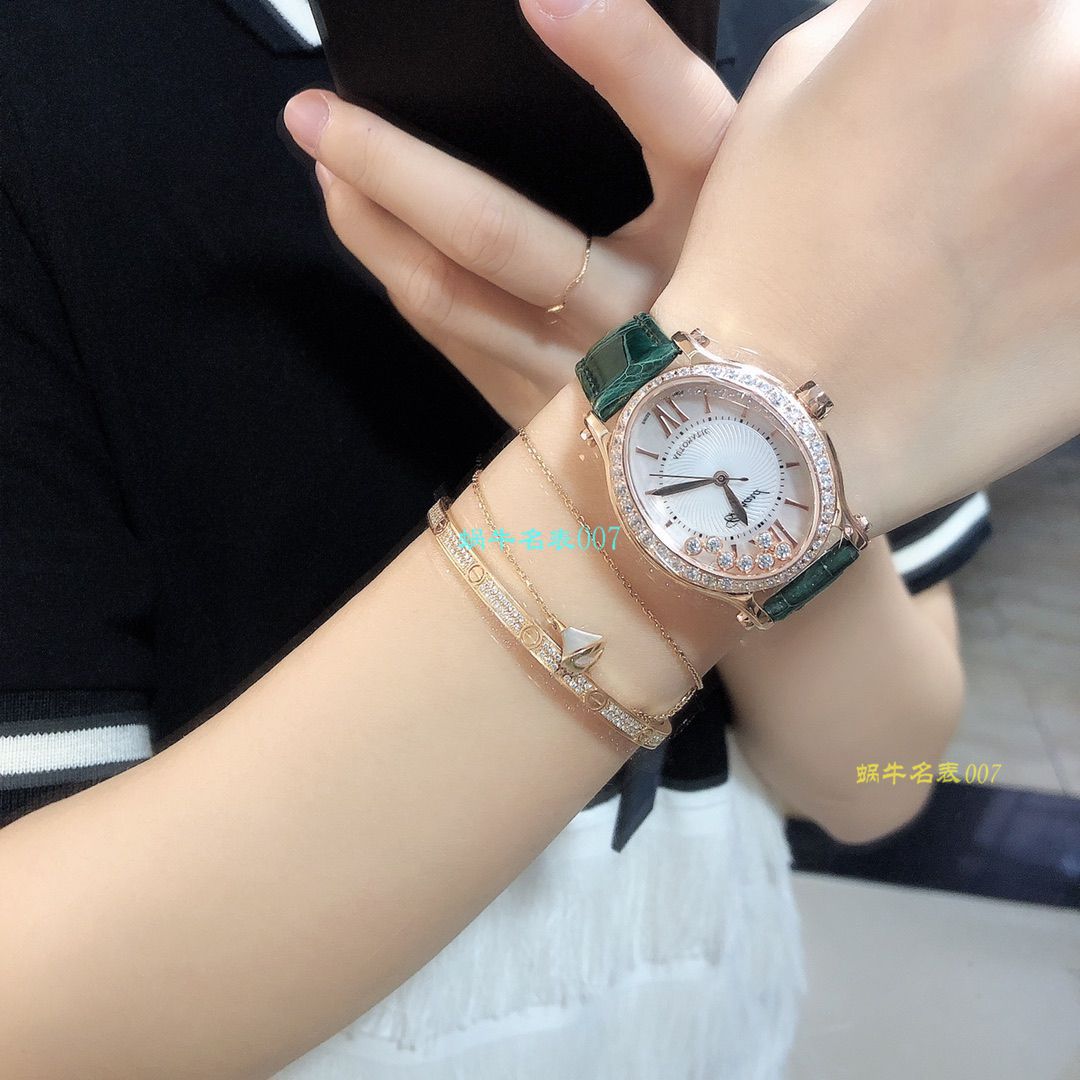 【 Chopard  top 高仿表价格吧】 Chopard HAPPY DIAMONDS系列275362-5003 wrist watch  / XB023