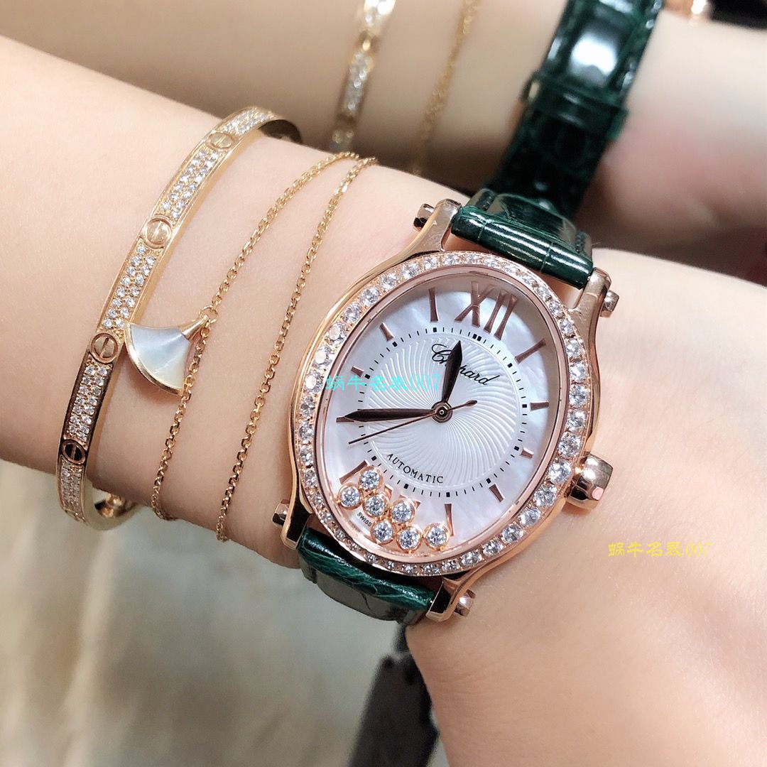 【 Chopard  top 高仿表价格吧】 Chopard HAPPY DIAMONDS系列275362-5003 wrist watch  / XB023
