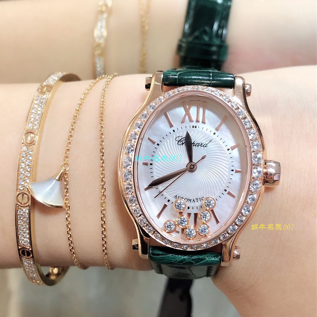 【 Chopard  top 高仿表价格吧】 Chopard HAPPY DIAMONDS系列275362-5003 wrist watch  / XB023