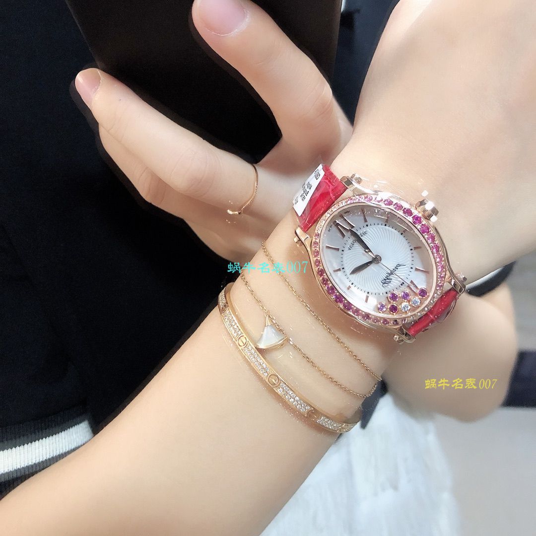 【 Chopard  top 高仿表价格吧】 Chopard HAPPY DIAMONDS系列275362-5003 wrist watch  / XB023