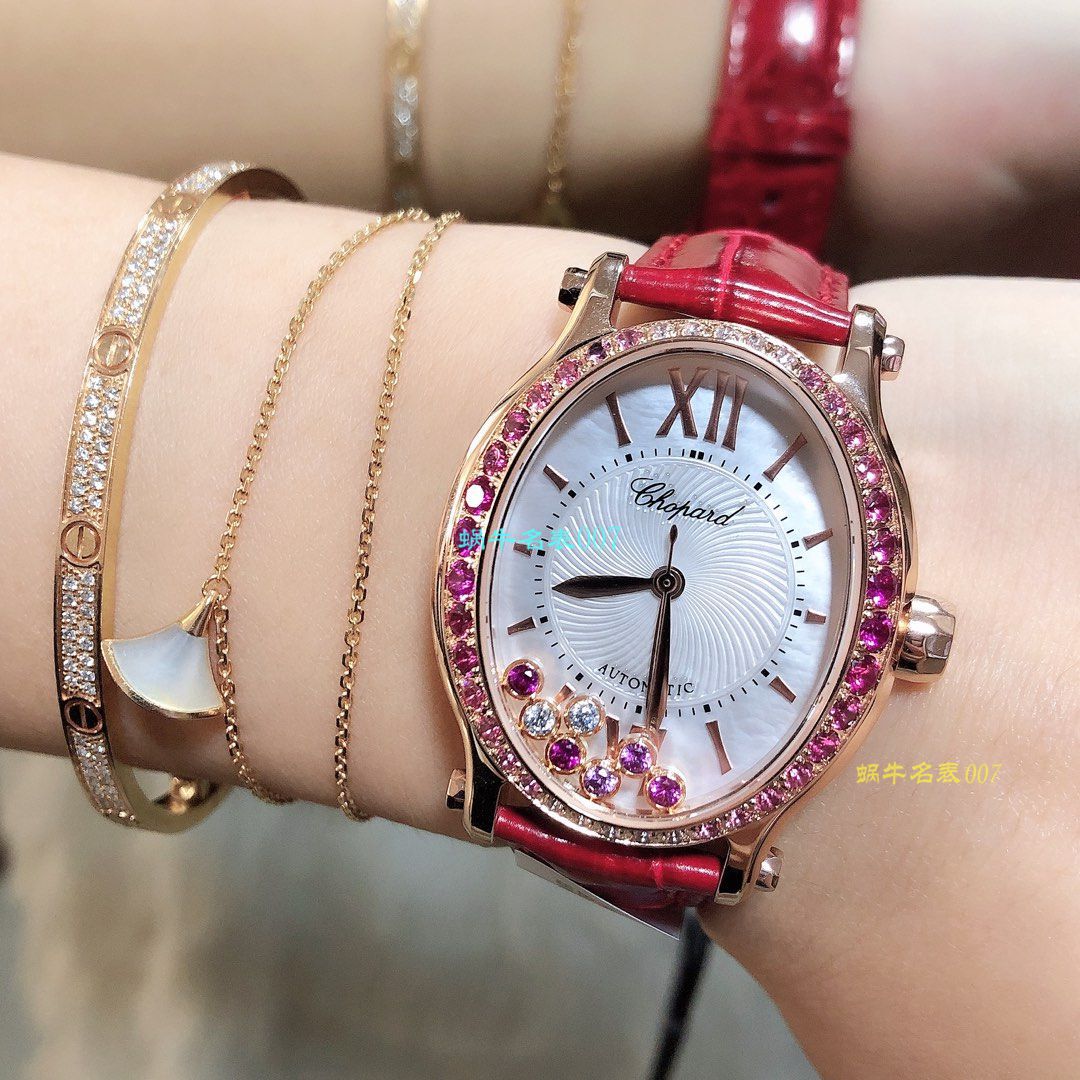 【 Chopard  top 高仿表价格吧】 Chopard HAPPY DIAMONDS系列275362-5003 wrist watch  / XB023